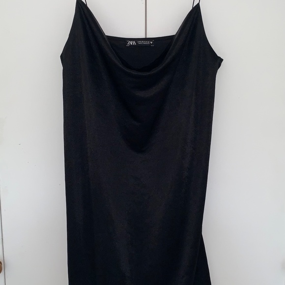 black satin slip dress - Picture 1 of 4